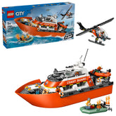 Lego City Coast Guard Rescue Boat & Helicopter