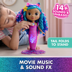 Gabby's Dollhouse Movie Sing & Shine Mermaid Doll W/Sounds