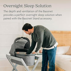 UPPAbaby Bassinet V2 Gwen Green Mélange Carbon Frame