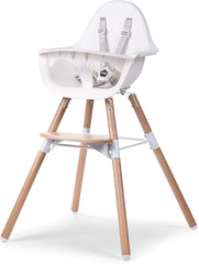 Childhome Evolu 2 Chair 2 in 1 + Bumper Natural White