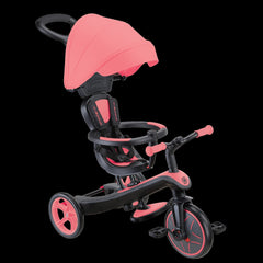 Globber Trike Explorer Tricycle 4-In-1 Coral Pink