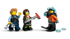 Lego Helicopter Firetruck & Submrine