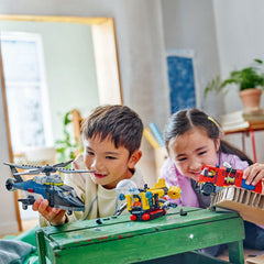 Lego Helicopter Firetruck & Submrine