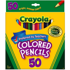 Crayola Colored Pencils Long Pack of 50