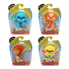 Fart Ninjas 4 Pack Series 11 Mini Action Figures with Realistic Fart Noises Assortment
