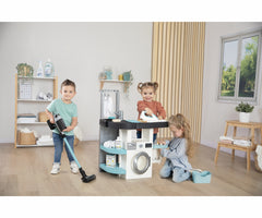 Smoby Rowenta Wash & Clean Laundry Room Playset 3-in-1 Kids Household Toy
