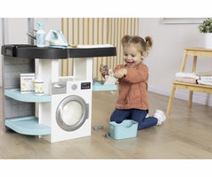 Smoby Rowenta Wash & Clean Laundry Room Playset 3-in-1 Kids Household Toy