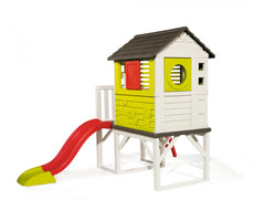 Smoby Elevated Playhouse with Slide and Veranda