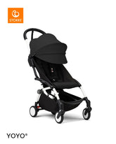Stokke YOYO³ Stroller White Frame 6+ Bundle - Black