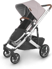 UPPAbaby Cruz V2 Stroller Alice Dusty Pink Silver Frame Saddle Leather