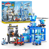 Max Brick Box Playset Police Station