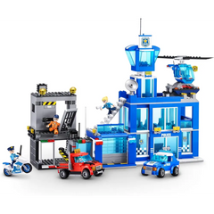 Max Brick Box Playset Police Station