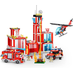 Max Brick Box Playset Fire Station