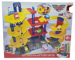 Motor Town Pre-School Mega Garage Playset with 4 Levels, Lift & Car