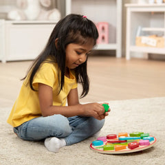 Melissa & Doug Shape Sorting Clock - Wooden Educational Toy