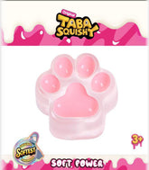 Taba Squishy Transparent Pink Paw - Soft Sensory Fidget Toy for Kids