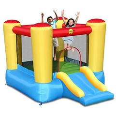 Happy Bouncy Castle with Slide 253x200x160cm