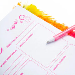 ADDO Barbie Fluffy Diary Set for Kids