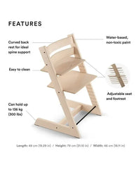 Stokke Tripp Trapp Chair Wild Wood Adjustable Wooden High Chair