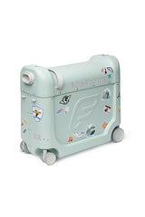 Stokke JetKids BedBox Green Aurora Kids Ride On Travel Suitcase Bed Box