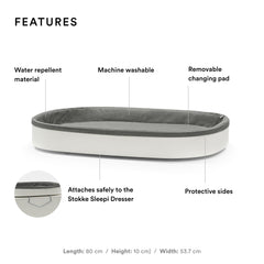 Stokke Sleepi Changer White Baby Changing Table and Nursery Station