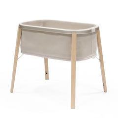 Stokke Snoozi Sandy Beige Portable Baby Bassinet for Newborns