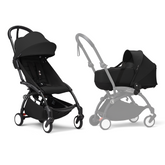 Stokke YOYO3 Frame Black + Newborn & 6+ Pack Bundle Black