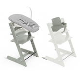 Stokke Tripp Trapp Chair + Baby & Newborn Set Bundle Glacier Green Bundle