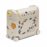 Stokke JetKids BedBox Moonglow White Kids Ride On Travel Suitcase Bed Box