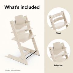 Stokke Tripp Trapp Chair & Babyset Vanilla White