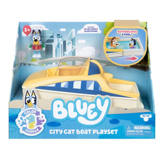 Bluey Color Change Cat Boat Vehicle Playset