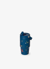 Citron Dino Insulated Stainless Steel Tumbler with Handle - 600 ml