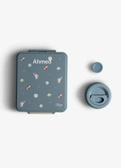 Citron Spaceship Grand Compartment Lunch Box with Food Jar