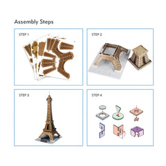 3D Puzzle Eiffel Tower 39 Pcs