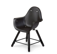 Childhome Evolu 2 Chair 2 in 1 + Bumper Black