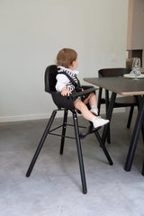 Childhome Evolu 2 Chair 2 in 1 + Bumper Black