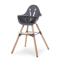 Childhome Evolu 2 Chair 2 in 1 + Bumper Natural Anthracite
