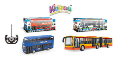 Kidzpro RC Express Bus with Lights – Remote-Controlled Toy Bus Assorted Colors, Random Selection