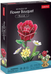 3D Puzzle Rose Flower Bouquet 120pieces