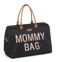 Childhome Mommy Bag Big Black Gold Large Baby Diaper Travel Bag