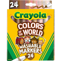 Crayola Color of the World Markers Pack of 24