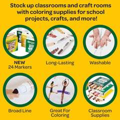 Crayola Color of the World Markers Pack of 24