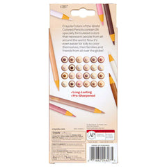 Crayola  Color of the World Skin Tone Colored Pencils Pack of 24