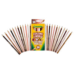 Crayola  Color of the World Skin Tone Colored Pencils Pack of 24