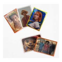 Official One Piece Netflix Live Action Sticker Cards Pack of 5 - Collectible Character