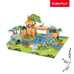 Ngeokids 3D Puzzle Jungle Adventure Playset