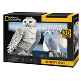 National Geographic 3D Puzzle Snowy Owl 62Pcs