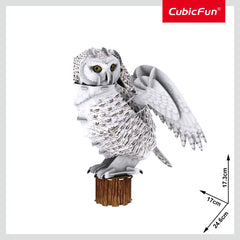 National Geographic 3D Puzzle Snowy Owl 62Pcs
