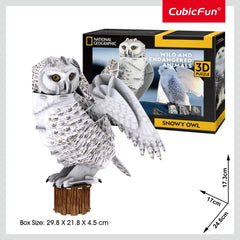 National Geographic 3D Puzzle Snowy Owl 62Pcs
