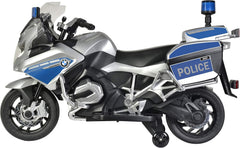 Factual BMW Kids Police Motorcycle - Silver 12V Battery Operated